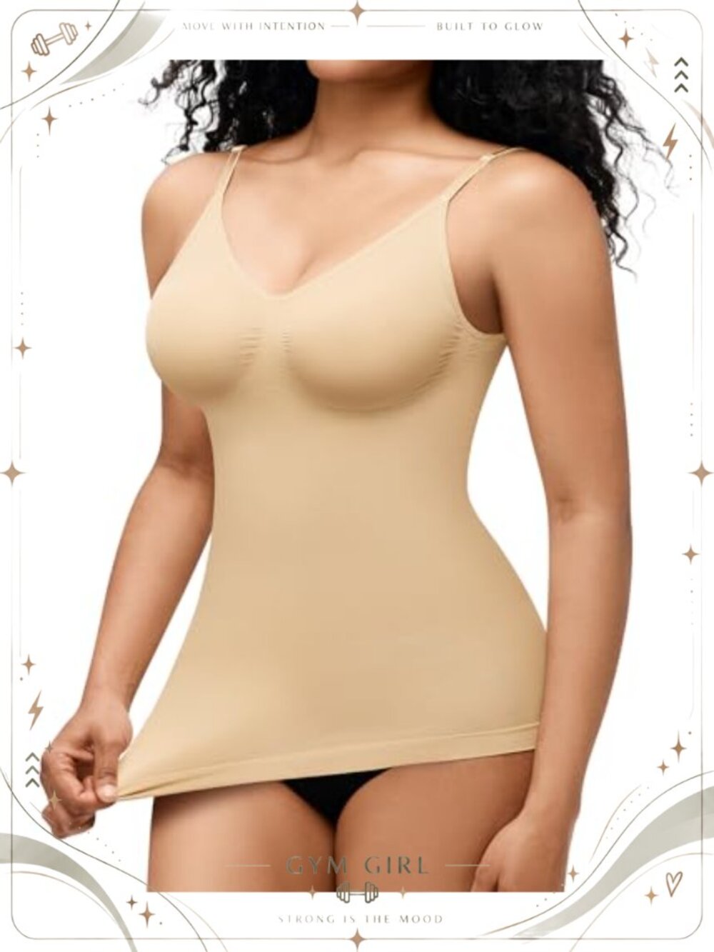 Gotoly Shapewear Tank Top Compression Camisole Tummy Control V Neck Vest